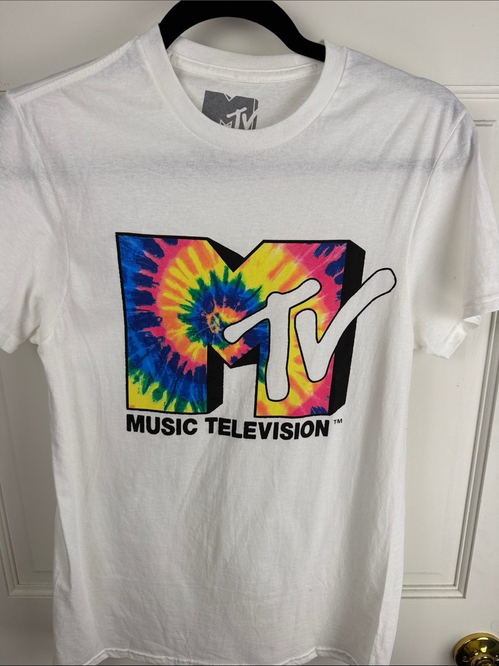 MTV Music Television Tie-Dye Logo Graphic Tee – Size Small